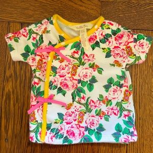 Matilda Jane Floral Baby Kimono Top Size 0-3 Months